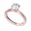 Rose Gold Classic 4 Prong Solitaire Engagement Ring