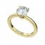 Gold 4 Prong Solitaire Engagement Ring