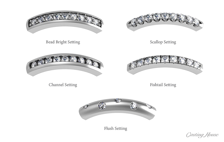 diamond melee setting styles 2