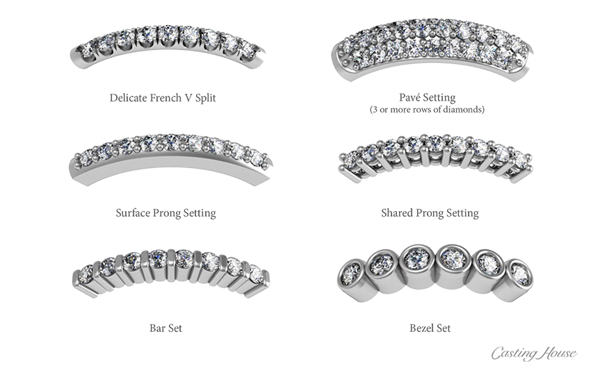 Melee Diamond Jewelry And Setting Styles Casting House